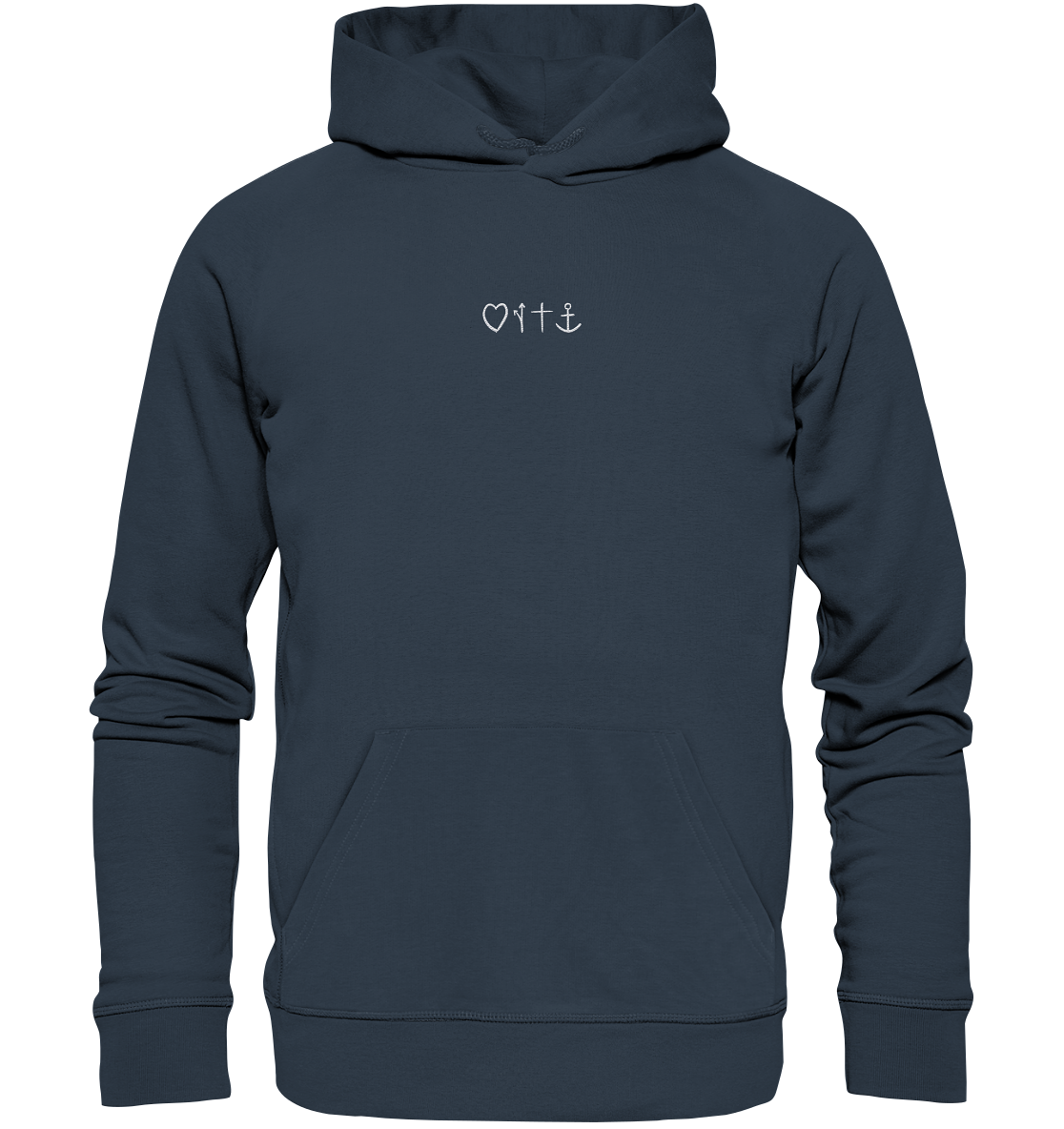 Produktbild Hoodie, Motiv Gospel, Farbe India Ink Grey