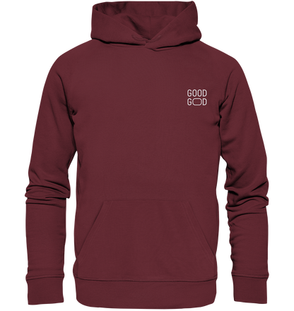 Produktbild Hoodie, Motiv Good God, Farbe Burgundy