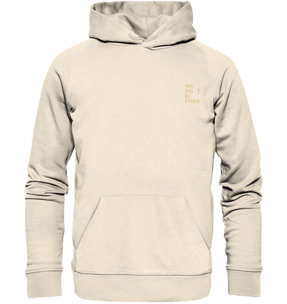 Produktbild Hoodie, Motiv Same Same not Different, Farbe Natural Raw