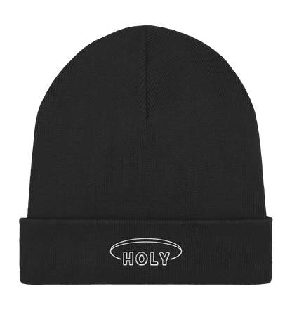 Produktbild Rib Beanie, Motiv Holy, Farbe Black