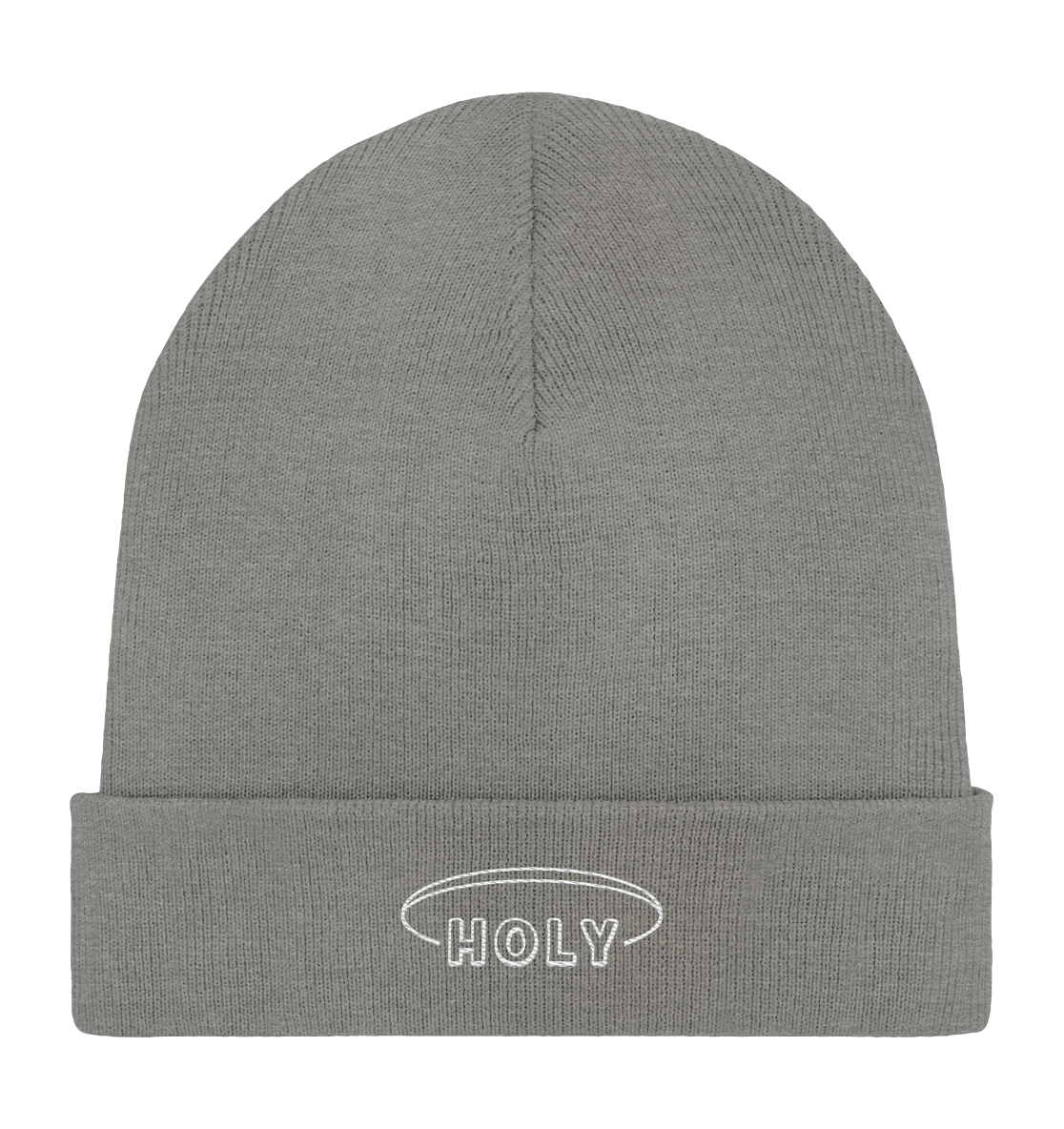 Produktbild Rib Beanie, Motiv Holy, Farbe Mid Heather Grey 
