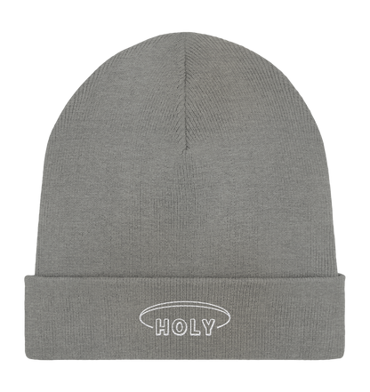 Produktbild Rib Beanie, Motiv Holy, Farbe Mid Heather Grey 
