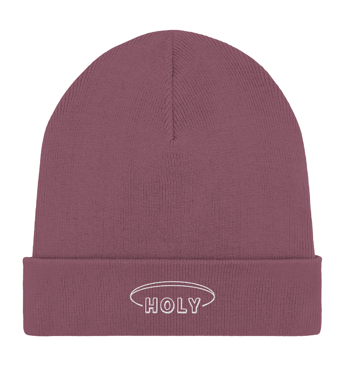 Produktbild Rib Beanie, Motiv Holy, Farbe Hibiscus Rose