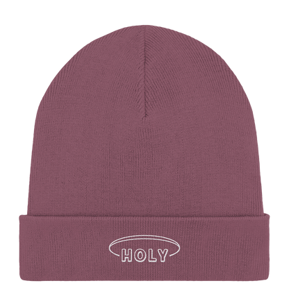Produktbild Rib Beanie, Motiv Holy, Farbe Hibiscus Rose