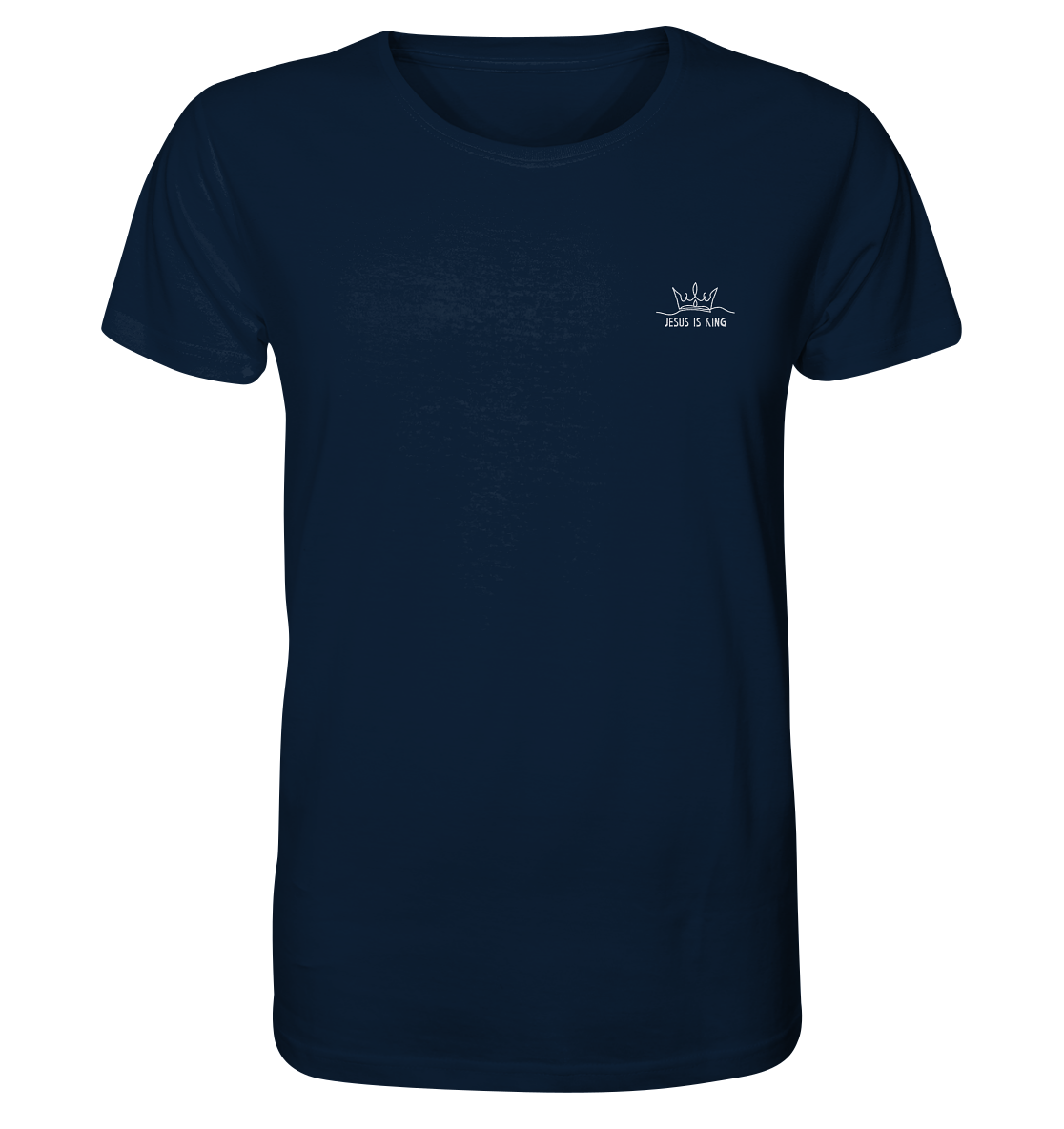 Produktbild T-Shirt, Motiv Jesus is King, Farbe French Navy