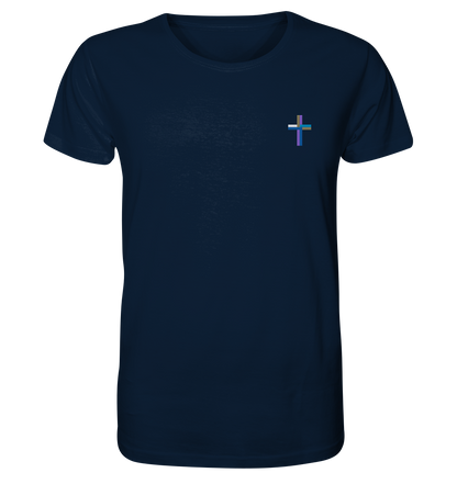 Produktbild T-Shirt, Motiv Kreuz, Farbe French Navy