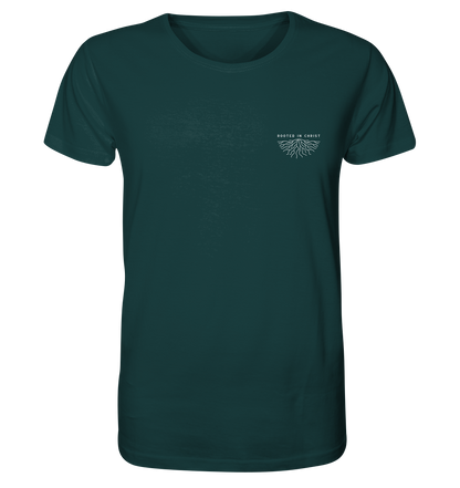 Produktbild T-Shirt, Motiv Rooted in Christ, Farbe Glazed Green