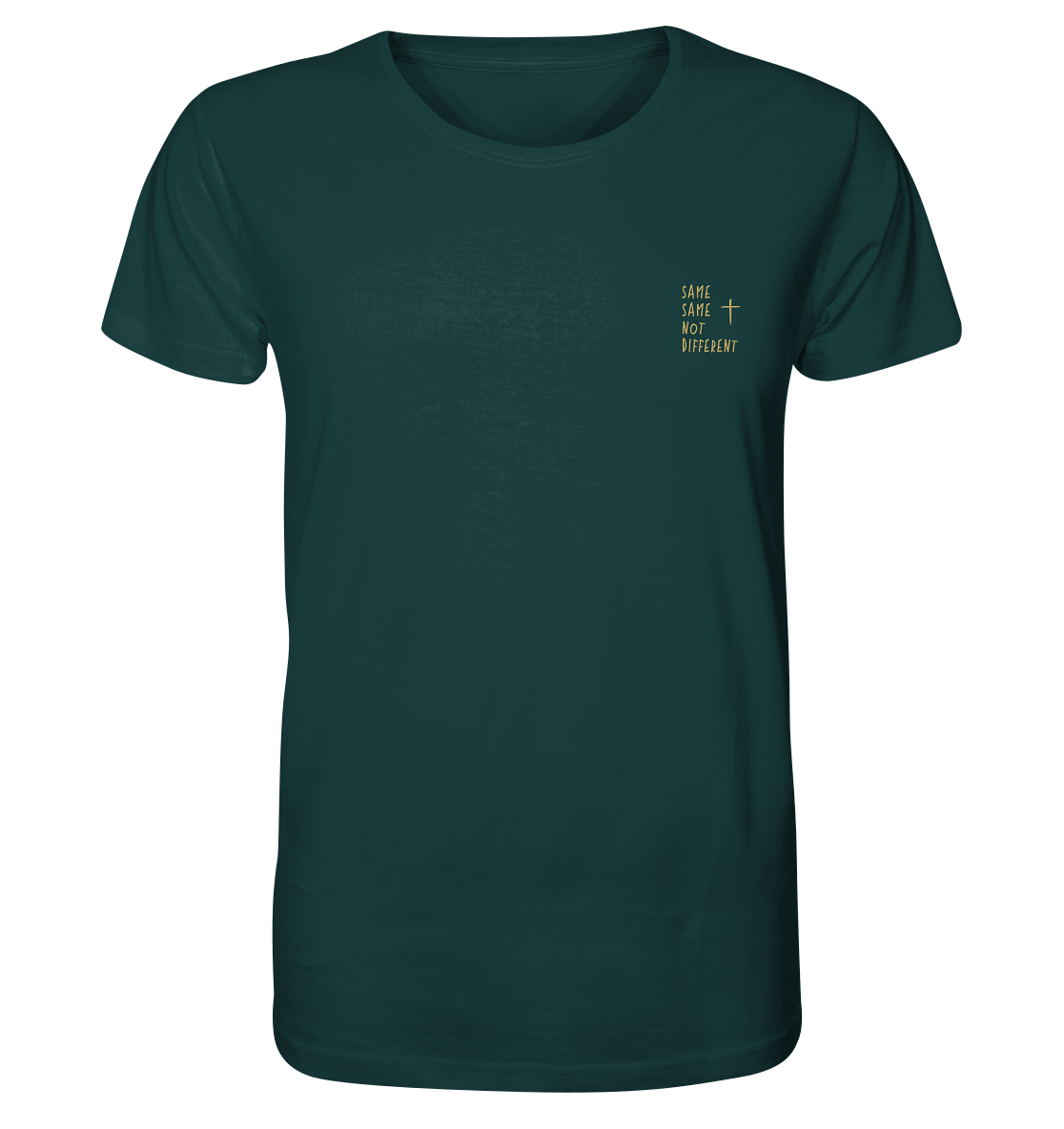 Produktbild T-Shirt, Motiv Same Same Not Different, Farbe Glazed Green
