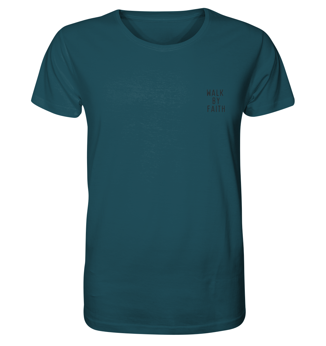 Produktbild T-Shirt, Motiv Walk by Faith, Farbe Stargazer