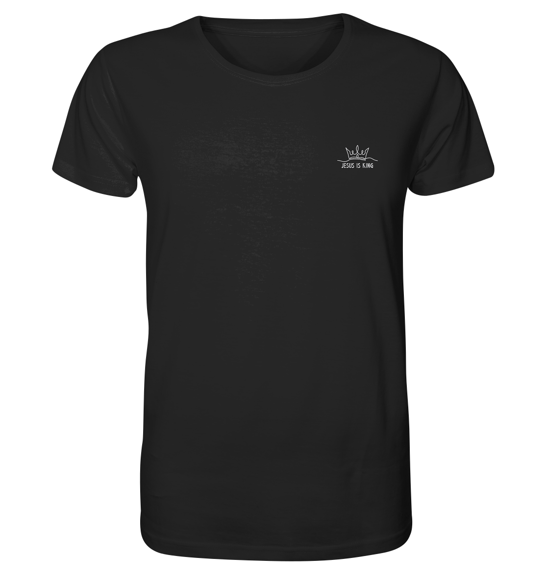 Produktbild T-Shirt, Motiv Jesus is King, Farbe Black