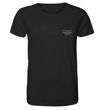 Produktbild T-Shirt, Motiv Rooted in Christ, Farbe Black