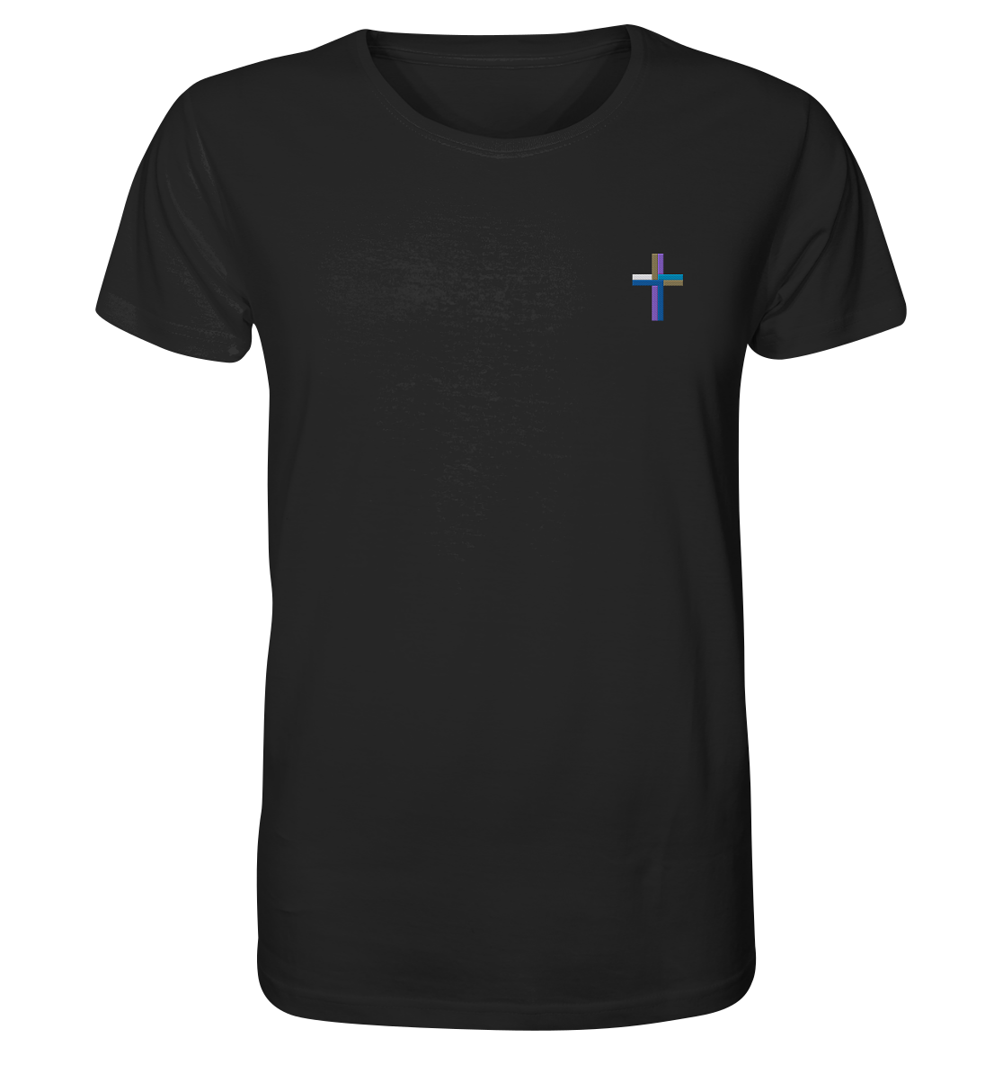 Produktbild T-Shirt, Motiv Kreuz, Farbe Black