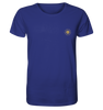 Produktbild T-Shirt, Motiv Be the Light, Farbe Worker Blue