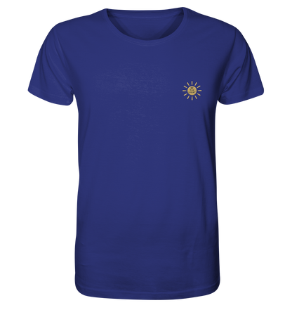 Produktbild T-Shirt, Motiv Be the Light, Farbe Worker Blue