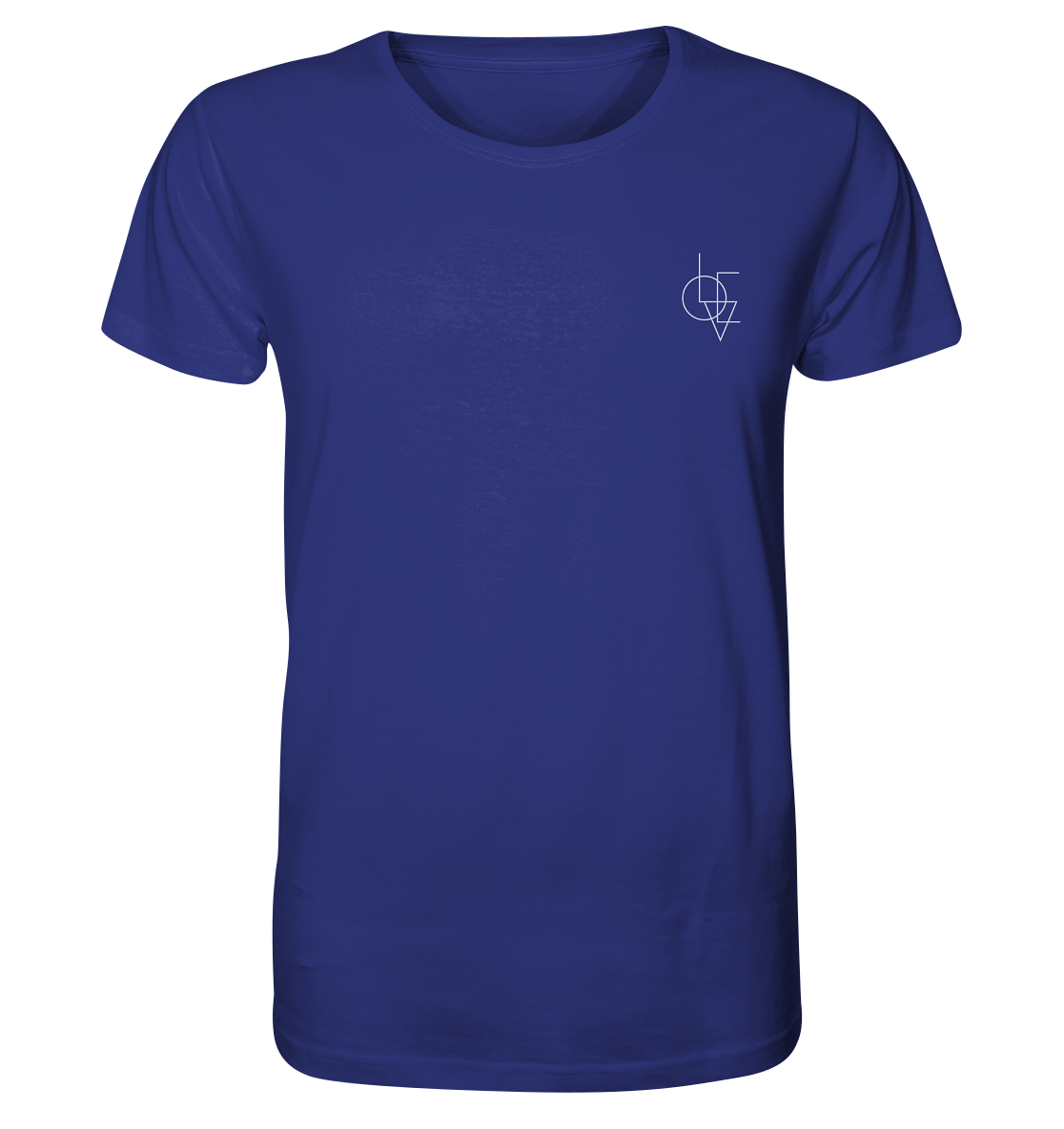 Produktbild T-Shirt, Motiv Love, Farbe Worker Blue