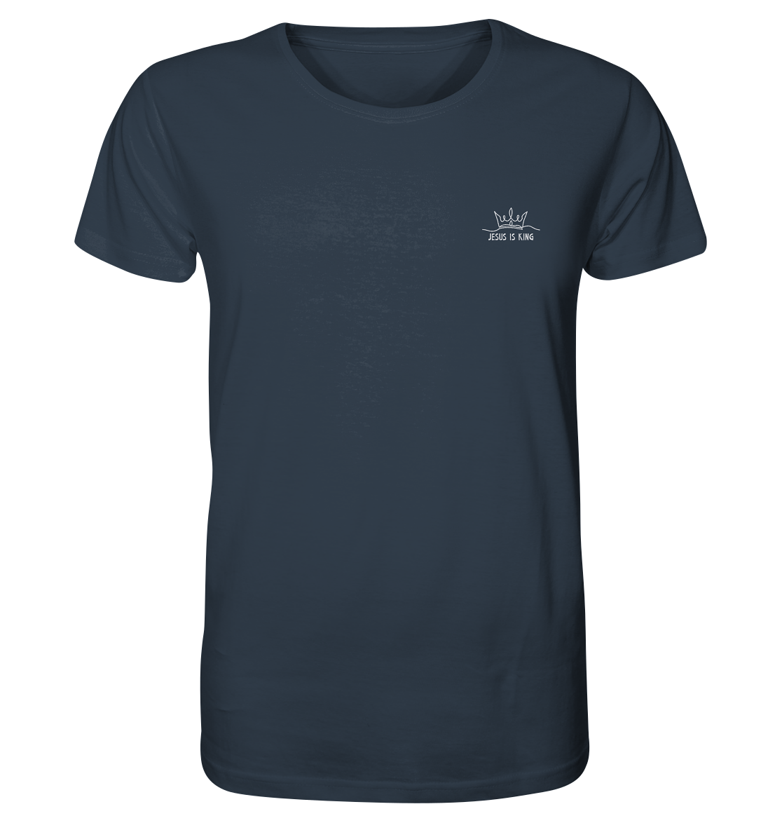 Produktbild T-Shirt, Motiv Jesus is King, Farbe India Ink Grey