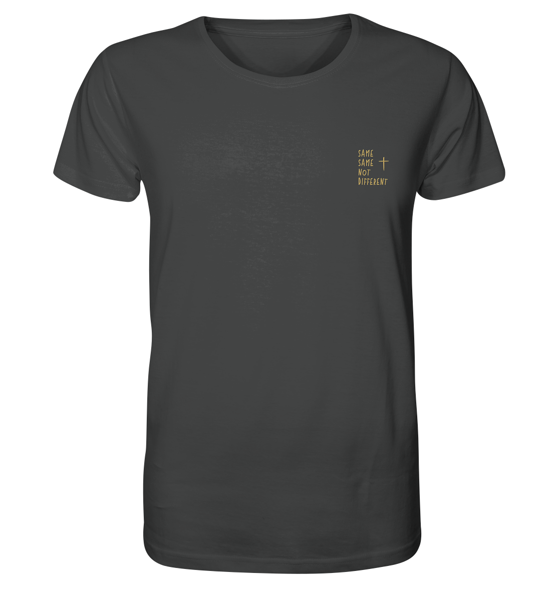 Produktbild T-Shirt, Motiv Same Same Not Different, Farbe Anthracite