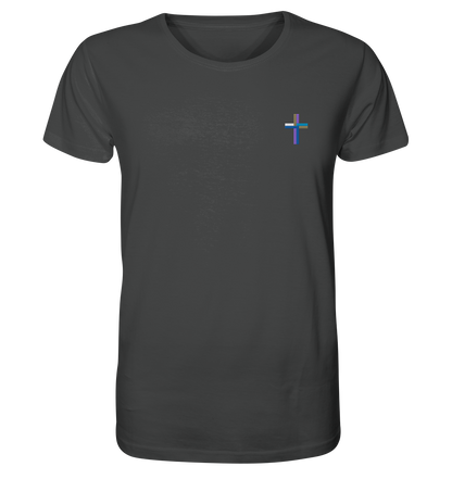 Produktbild T-Shirt, Motiv Kreuz, Farbe Anthracite