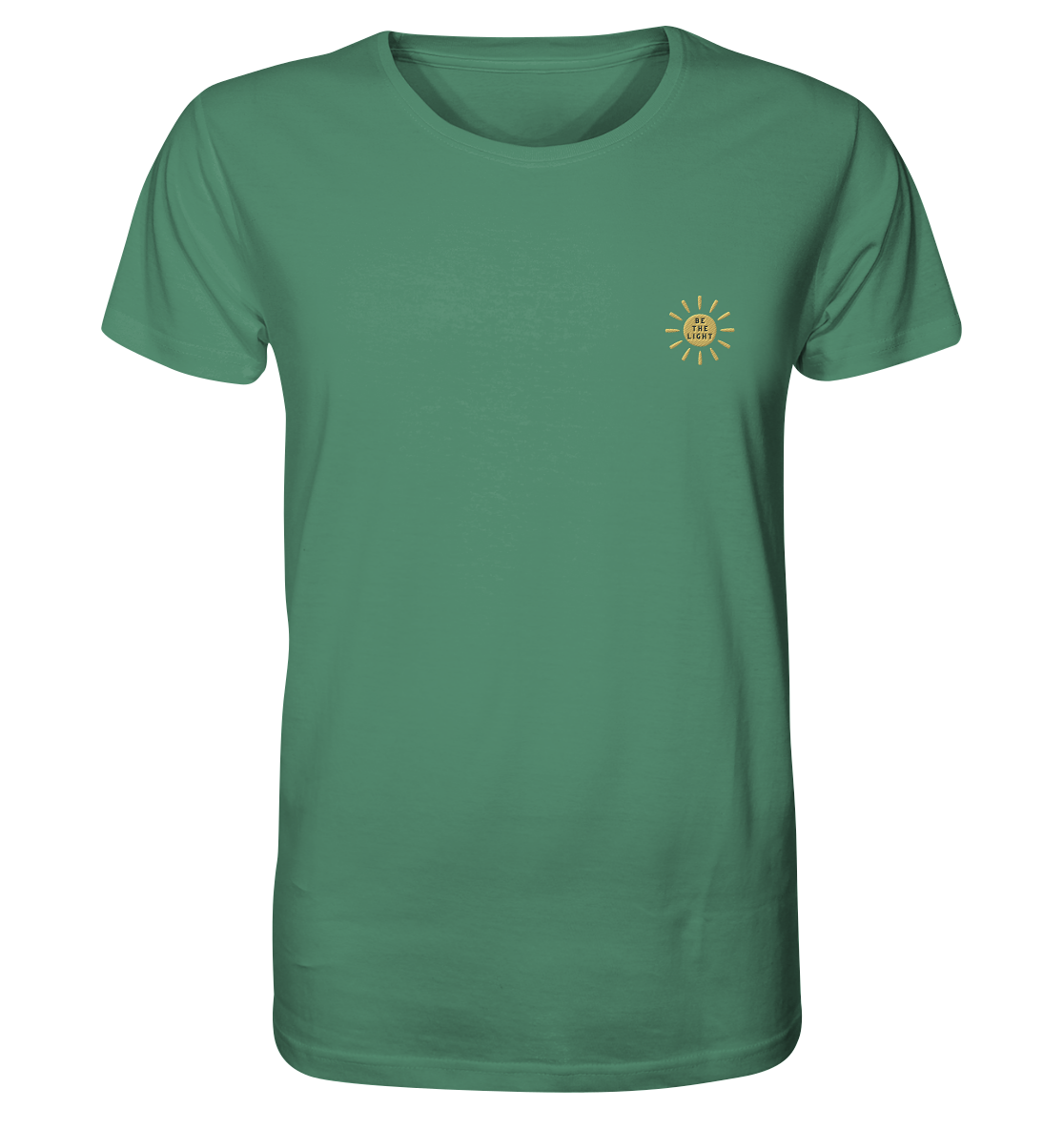 Produktbild T-Shirt, Motiv Be the Light, Farbe Green Bay