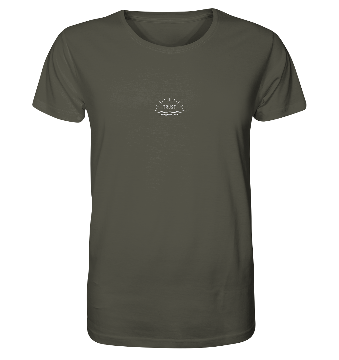 Produktbild T-Shirt, Motiv Trust, Farbe Khaki