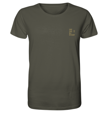 Produktbild T-Shirt, Motiv Same Same Not Different, Farbe Khaki
