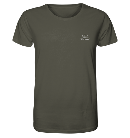Produktbild T-Shirt, Motiv Jesus is King, Farbe Khaki