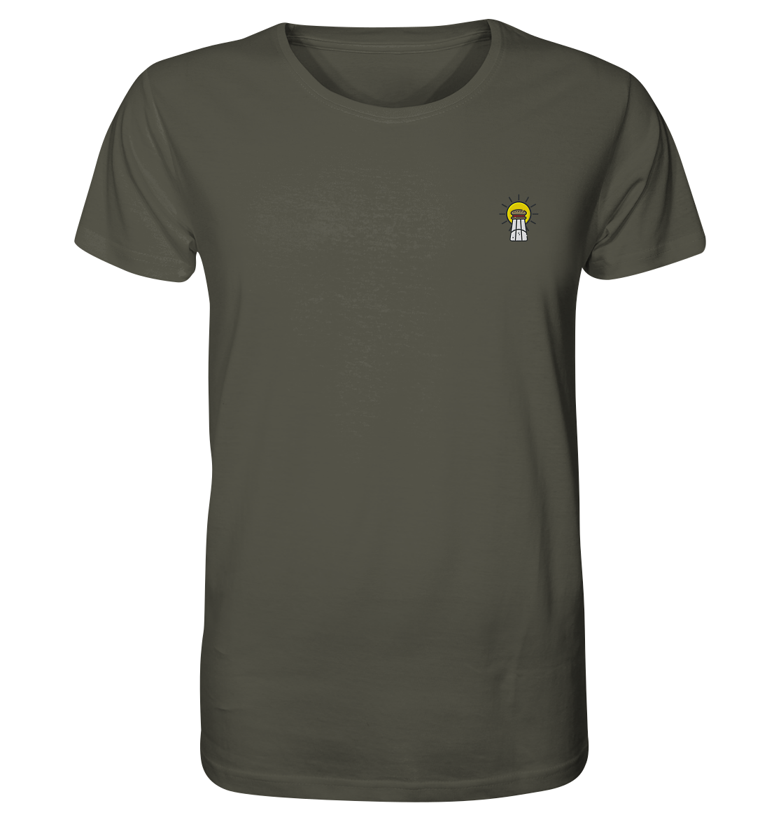 Produktbild T-Shirt, Motiv Licht und Salz, Farbe Khaki