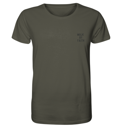 Produktbild T-Shirt, Motiv Walk by Faith, Farbe Khaki