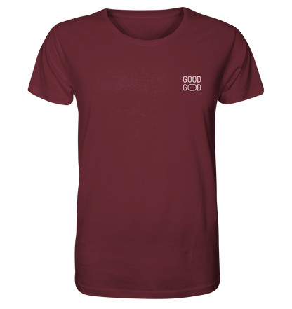 Produktbild T-Shirt, Motiv Good God, Farbe Burgundy