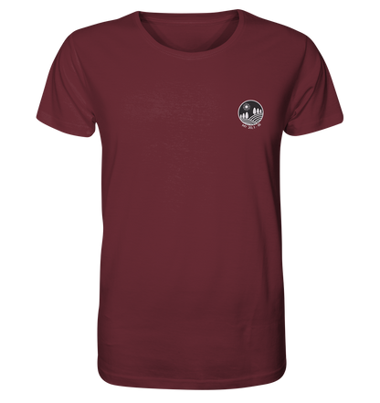 Produktbild T-Shirt, Motiv Weinberg, Farbe Burgundy