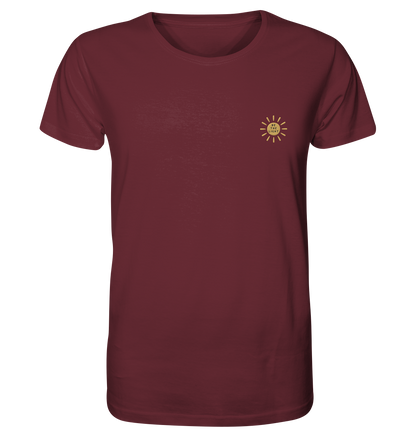 Produktbild T-Shirt, Motiv Be the Light, Farbe Burgundy