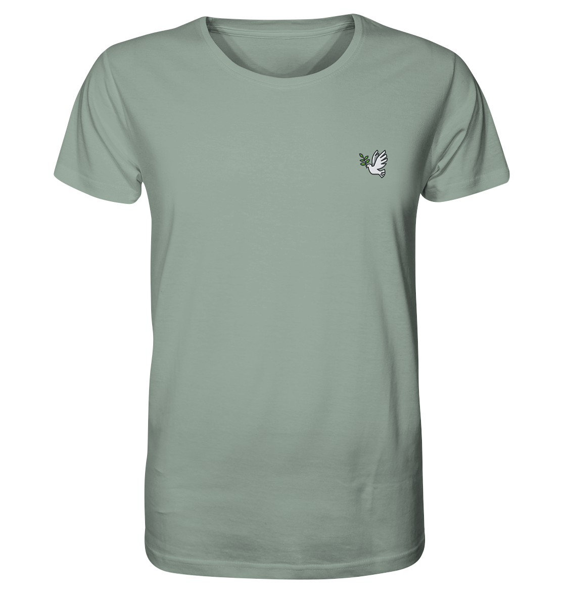 Produktbild T-Shirt, Motiv Frieden, Farbe Aloe