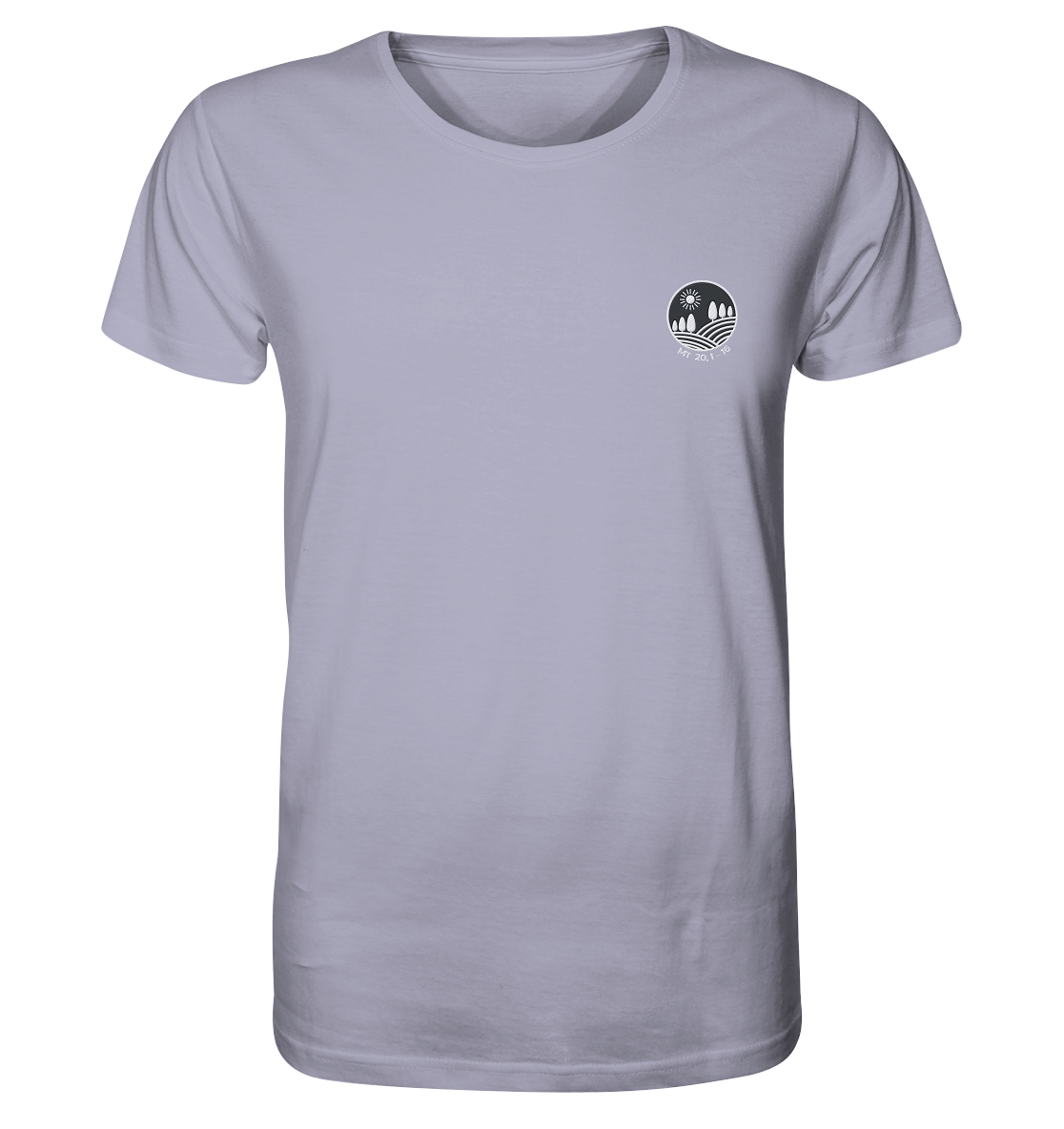 Produktbild T-Shirt, Motiv Weinberg, Farbe Lavender