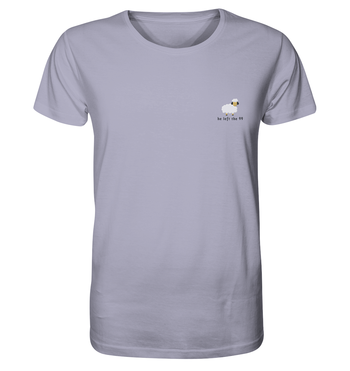 Produktbild T-Shirt, Motiv He Left The 99, Farbe Lavender