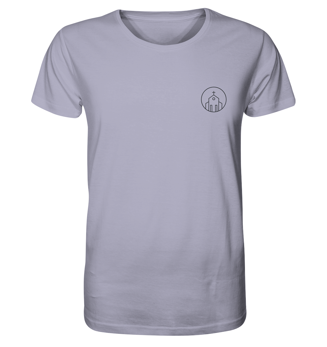 Produktbild T-Shirt, Motiv Church, Farbe Lavender