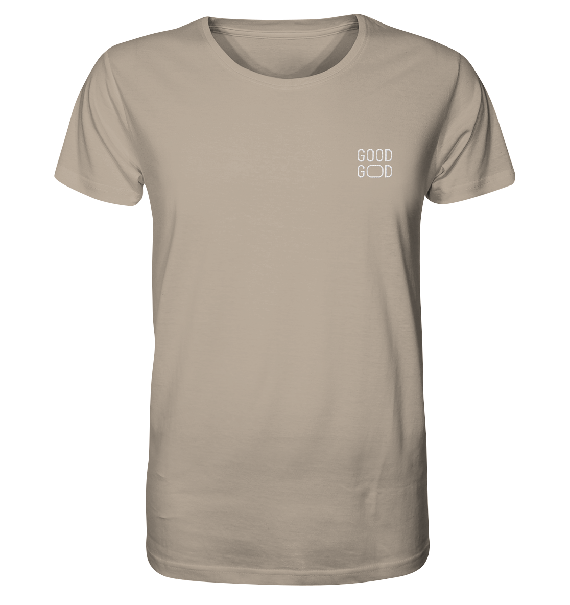 Produktbild T-Shirt, Motiv Good God, Farbe Desert Dust
