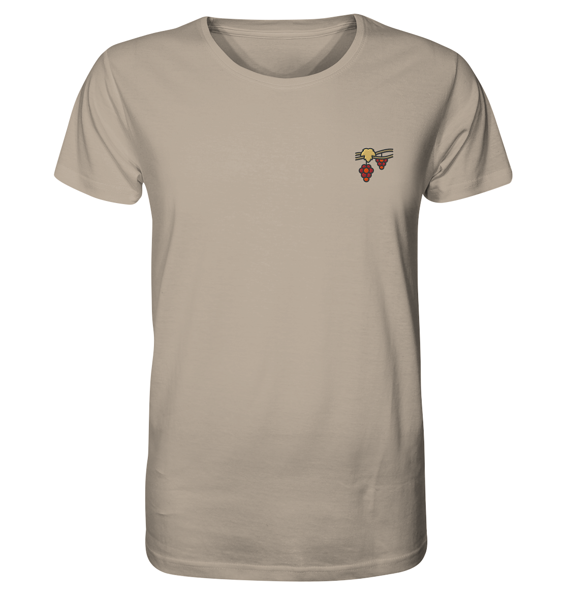 Produktbild T-Shirt, Motiv Weinstock, Farbe Desert Dust