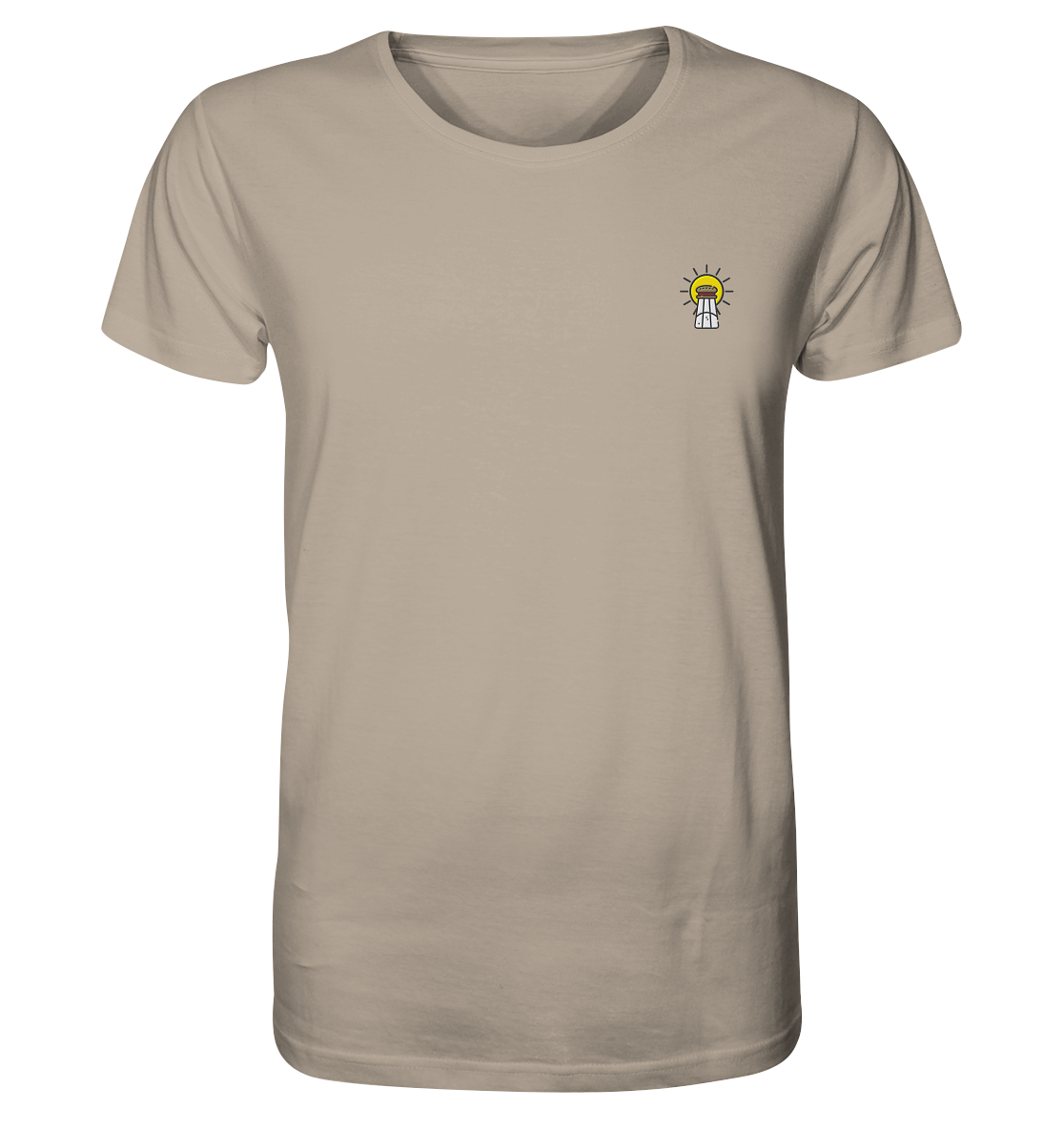 Produktbild T-Shirt, Motiv Licht und Salz, Farbe Desert Dust