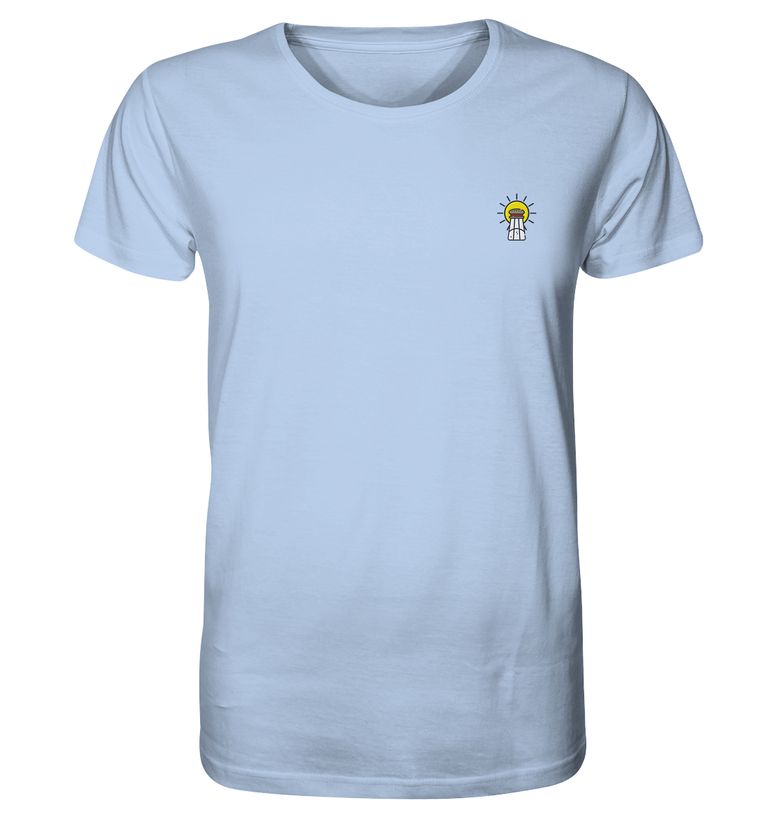 Produktbild T-Shirt, Motiv Licht und Salz, Farbe Blue Soul