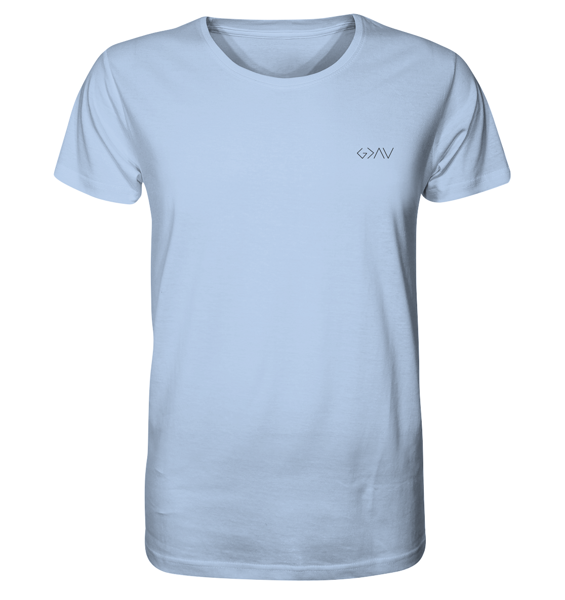 Produktbild T-Shirt, Motiv Gott ist größer, Farbe Blue Soul