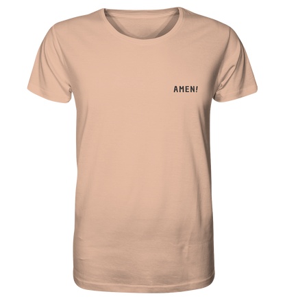 Produktbild T-Shirt, Motiv Amen!, Farbe Fraiche Peche