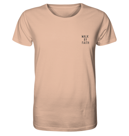 Produktbild T-Shirt, Motiv Walk by Faith, Farbe Fraiche Peche