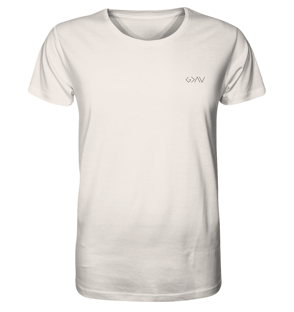 Produktbild T-Shirt, Motiv Gott ist größer, Farbe Vintage White