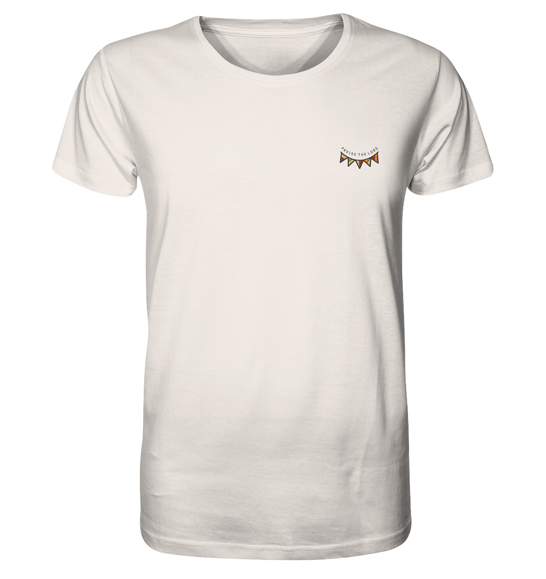 Produktbild T-Shirt, Motiv Praise the Lord, Farbe Vintage White
