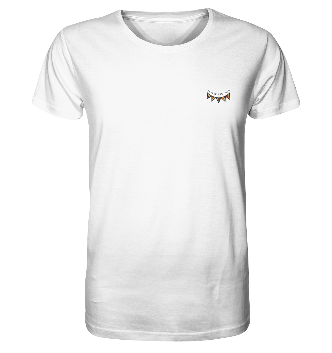 Produktbild T-Shirt, Motiv Praise the Lord, Farbe White