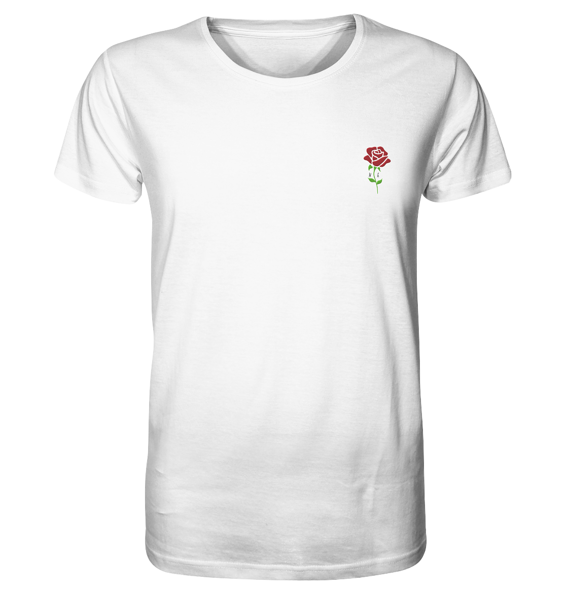 Produktbild T-Shirt, Motiv He Rose, Farbe White