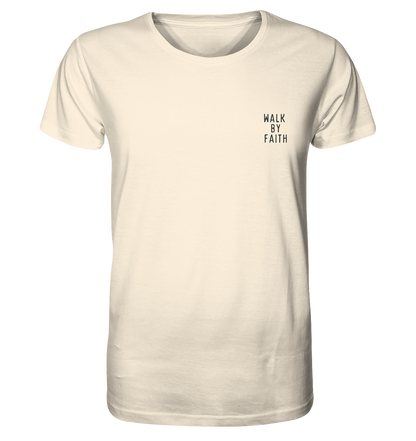 Produktbild T-Shirt, Motiv Walk by Faith, Farbe Natural Raw