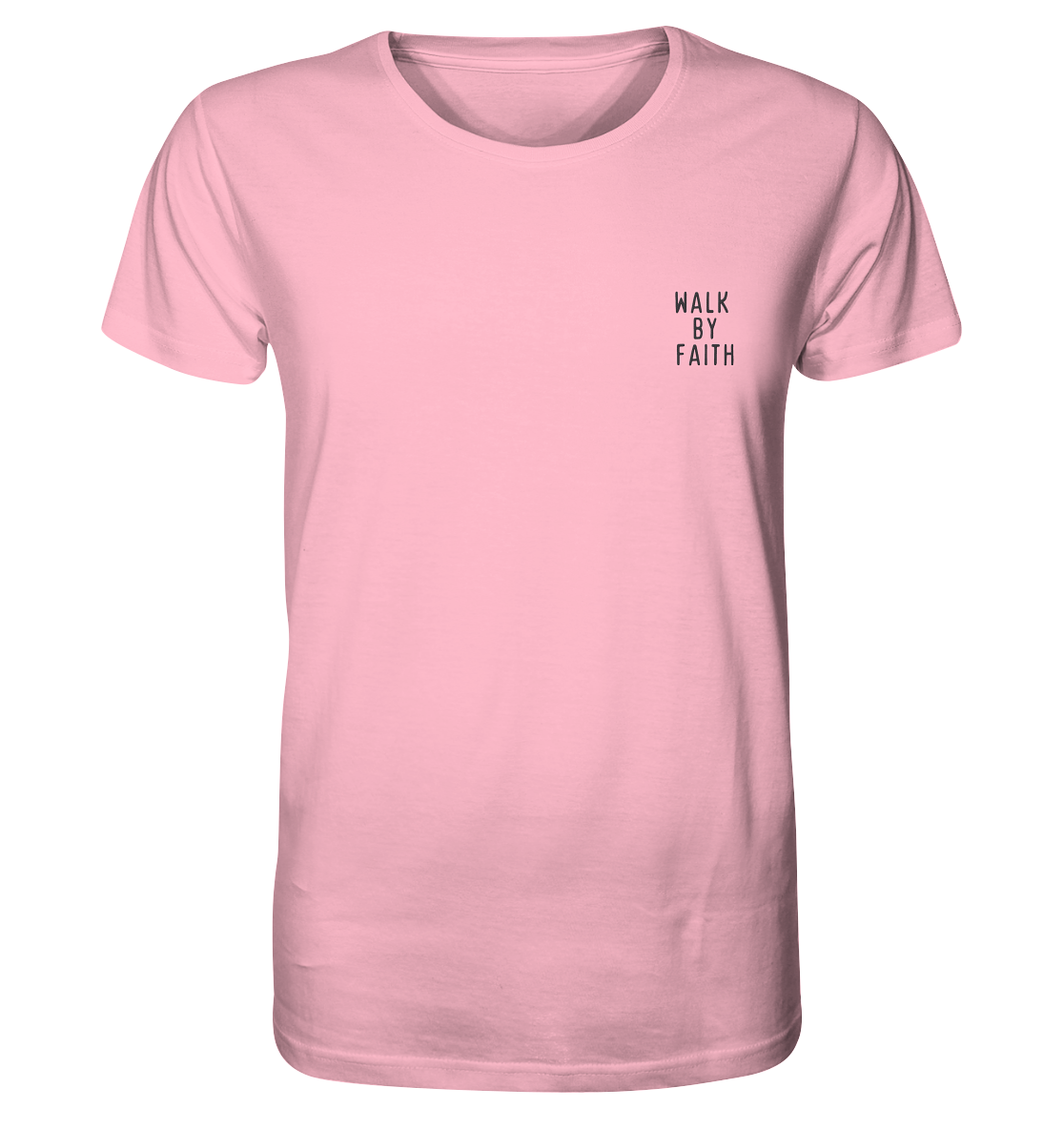 Produktbild T-Shirt, Motiv Walk by Faith, Farbe Cotton Pink