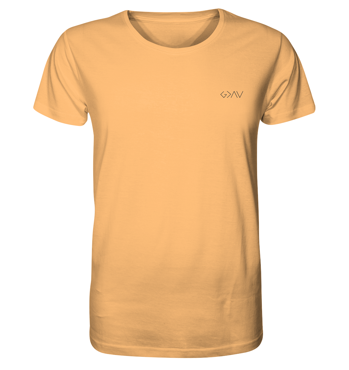 Produktbild T-Shirt, Motiv Gott ist größer, Farbe Nispero