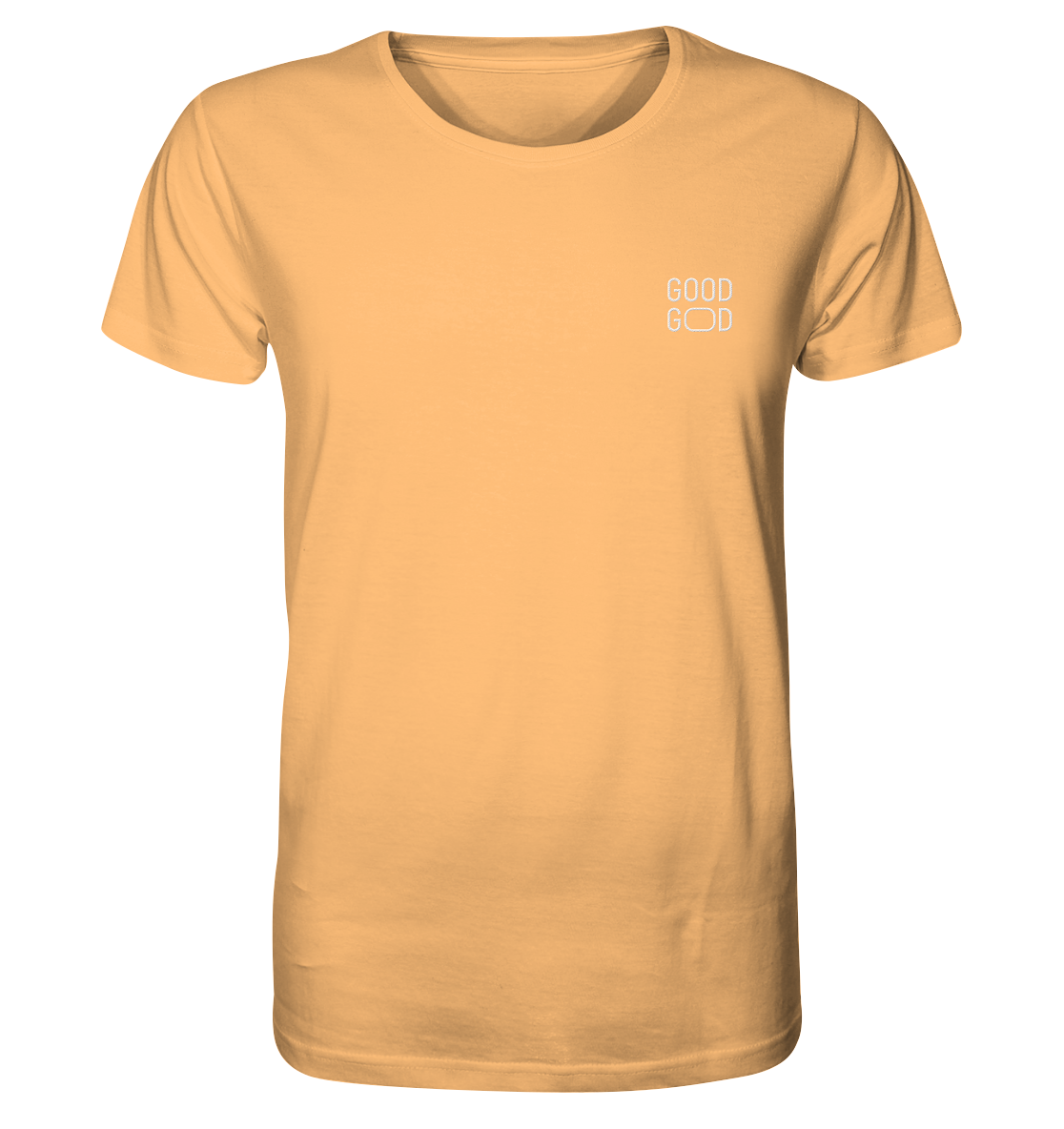 Produktbild T-Shirt, Motiv Good God, Farbe Nispero